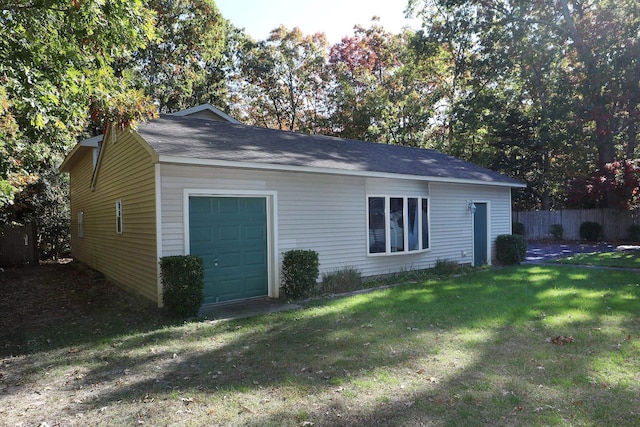 exterior space featuring a yard