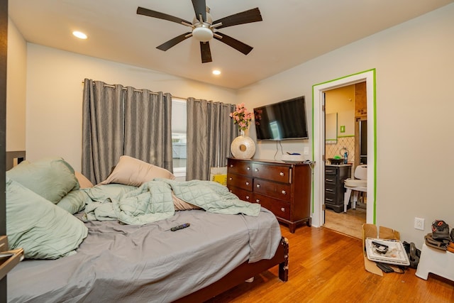 220 E 21st Ave, North Wildwood, NJ 08260 - bedroom featuring wood finished floors, ceiling fan, and recessed lighting
