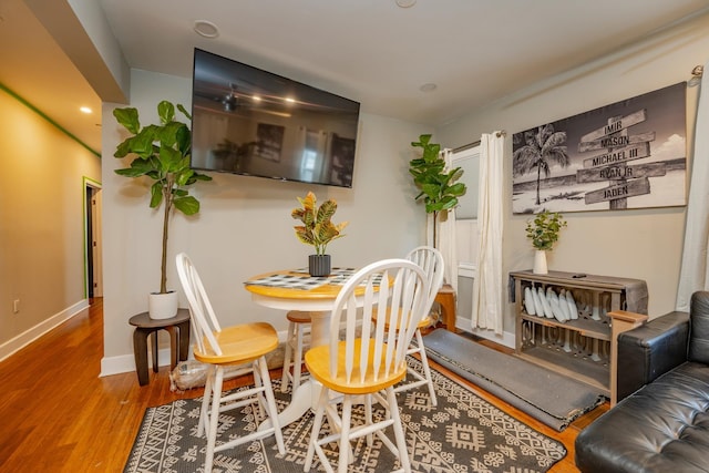 220 E 21st Ave, North Wildwood, NJ 08260 - dining space featuring baseboards and wood finished floors