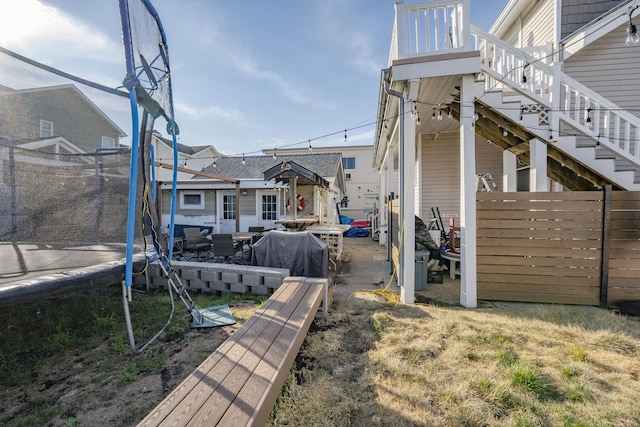 220 E 21st Ave, North Wildwood, NJ 08260 - view of yard with stairway, fence, and a patio area