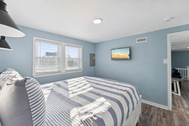 140 E Burk Ave Unit A, Wildwood, NJ 08260 - bedroom featuring wood finished floors and electric panel