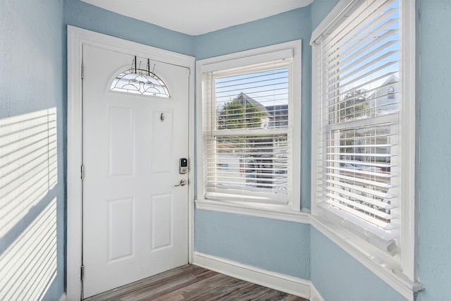 140 E Burk Ave Unit A, Wildwood, NJ 08260 - foyer featuring dark wood finished floors and baseboards