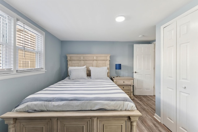 140 E Burk Ave Unit A, Wildwood, NJ 08260 - bedroom featuring light wood-type flooring and a closet