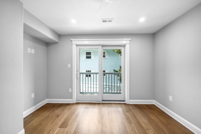 297 24th St Unit 297, Avalon, NJ 08202 - entryway with wood finished floors, baseboards, and recessed lighting
