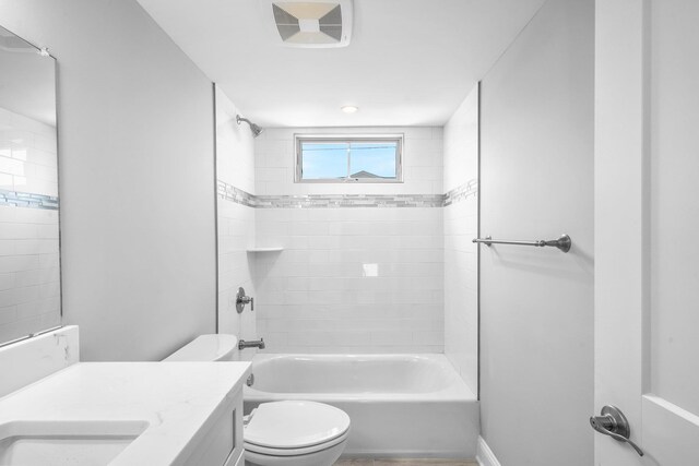 297 24th St Unit 297, Avalon, NJ 08202 - bathroom with toilet, vanity, and bathtub / shower combination