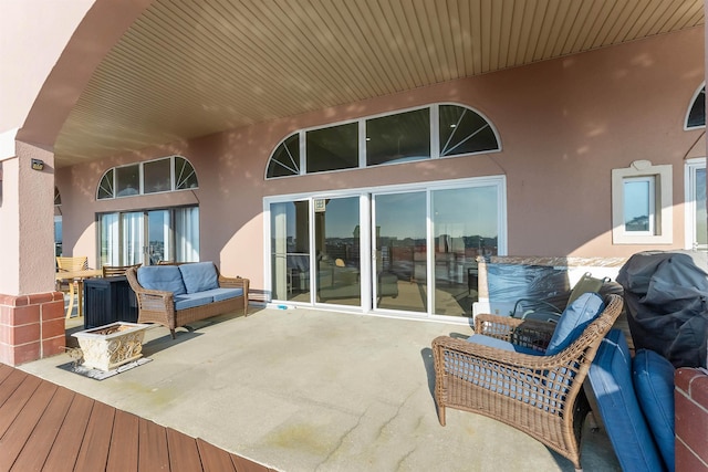 5111 Shawcrest Rd Unit 5111, Lower Township, NJ 08260 - deck featuring a patio and an outdoor living space