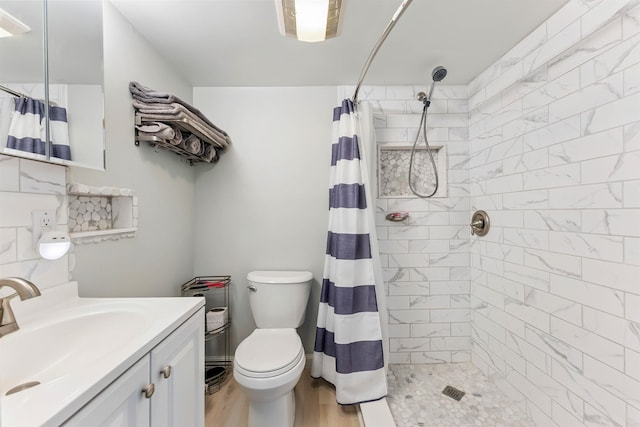 5111 Shawcrest Rd Unit 5111, Lower Township, NJ 08260 - full bath featuring a tile shower, vanity, and wood finished floors