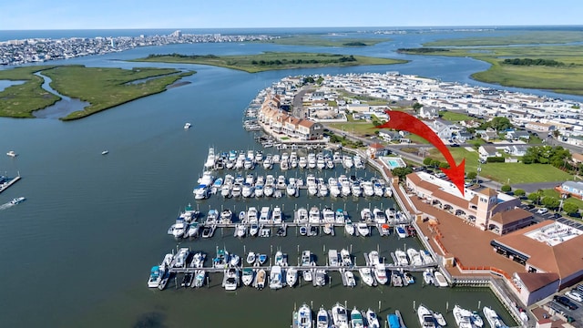 5111 Shawcrest Rd Unit 5111, Lower Township, NJ 08260 - aerial view of a nearby body of water and numerous boat docks