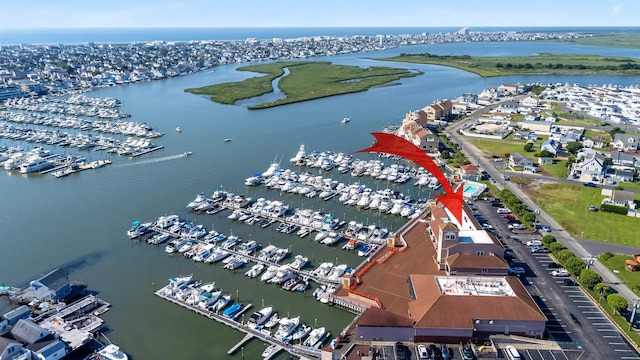 5111 Shawcrest Rd Unit 5111, Lower Township, NJ 08260 - bird's eye view of numerous boat docks and a nearby body of water