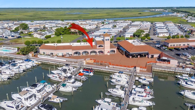 5111 Shawcrest Rd Unit 5111, Lower Township, NJ 08260 - drone / aerial view of a nearby body of water and numerous boat docks
