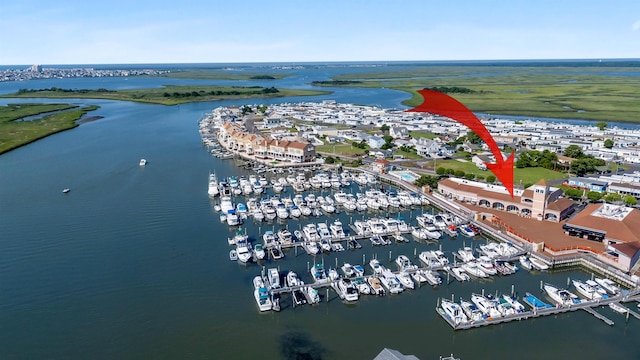 5111 Shawcrest Rd Unit 5111, Lower Township, NJ 08260 - bird's eye view of a large body of water and a marina