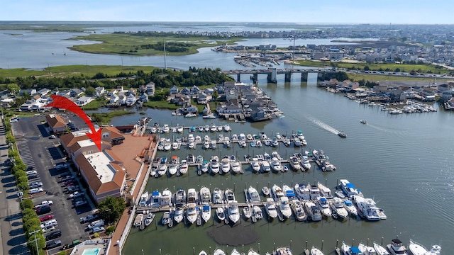 5111 Shawcrest Rd Unit 5111, Lower Township, NJ 08260 - aerial overview of property's location featuring a marina and a large body of water