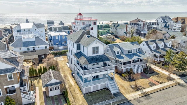 918 Stockton Ave, Cape May, NJ 08204 - aerial view featuring a water view and a residential view