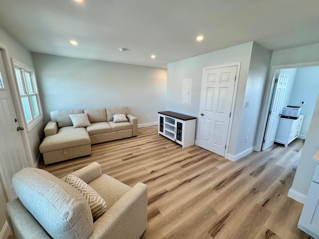 2001 Surf Ave Unit 12, North Wildwood, NJ 08260 - living room with light wood-style flooring and recessed lighting