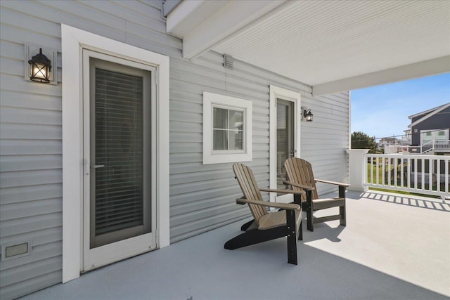 view of patio with covered porch