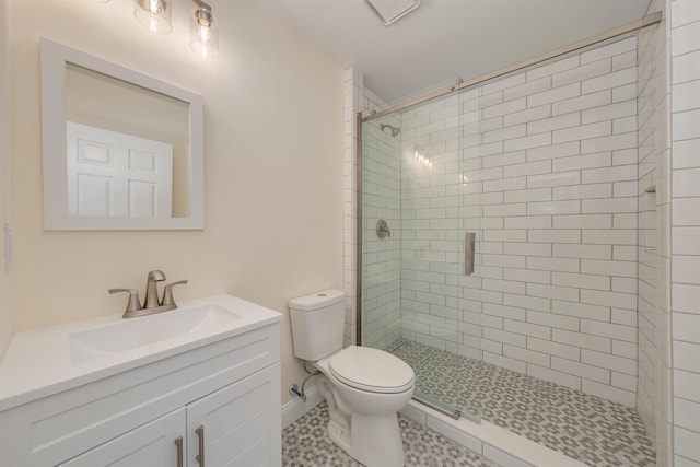 24 Heron Way N, Cape May, NJ 08204 - bathroom featuring a shower stall, toilet, vanity, and baseboards