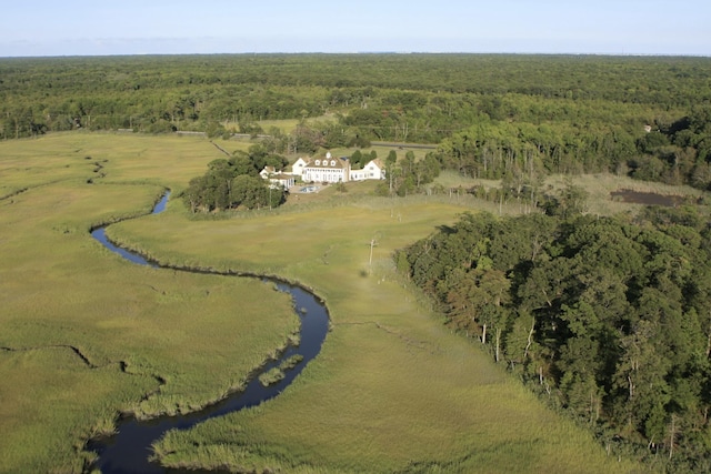 drone / aerial view with a rural view