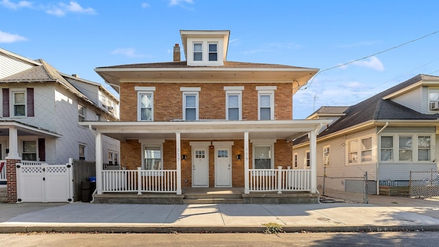 view of front facade with covered porch