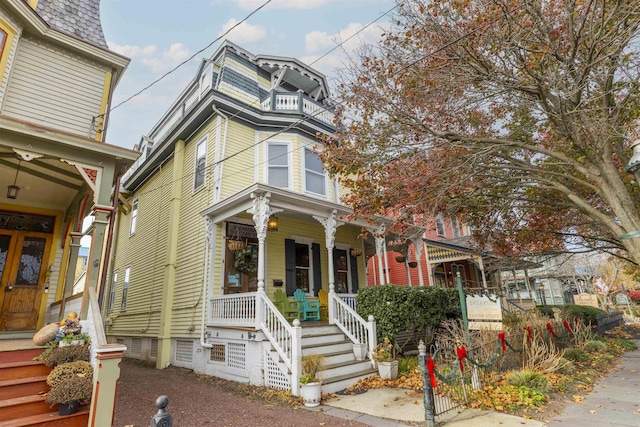 view of front of home with a porch