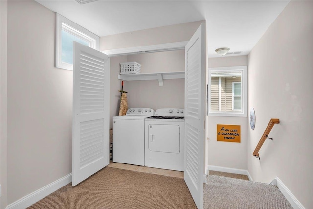 102 E 8 Th Ave, North Wildwood, NJ 08260 - washroom with independent washer and dryer and light carpet