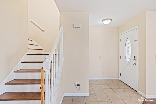 view of tiled entryway