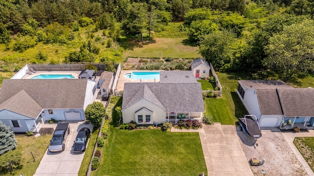 2710 Bybrook Dr, Cape May Beach, NJ 08251 - aerial view of property and surrounding area with a pool area