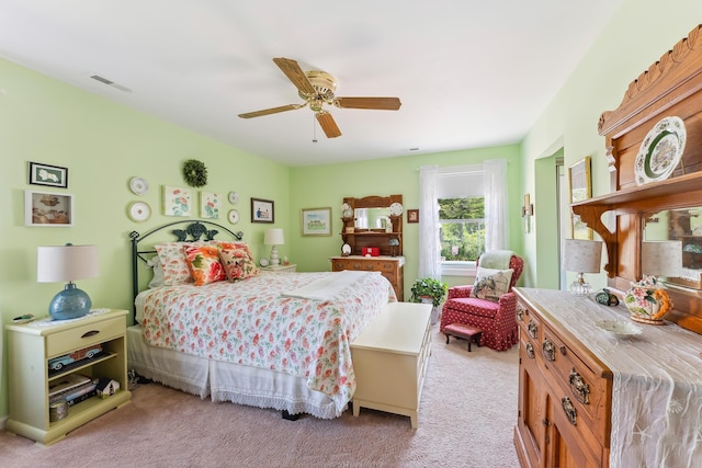 2710 Bybrook Dr, Cape May Beach, NJ 08251 - carpeted bedroom featuring ceiling fan