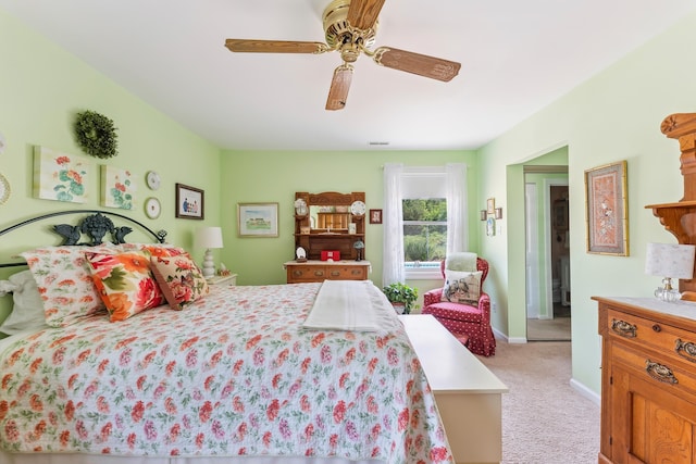 2710 Bybrook Dr, Cape May Beach, NJ 08251 - bedroom featuring light colored carpet and ceiling fan