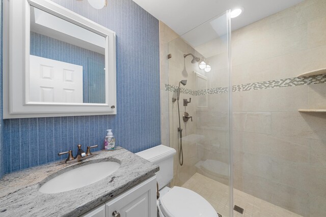 260 83rd St Unit 1, Stone Harbor, NJ 08247 - full bath with a shower stall, toilet, and vanity