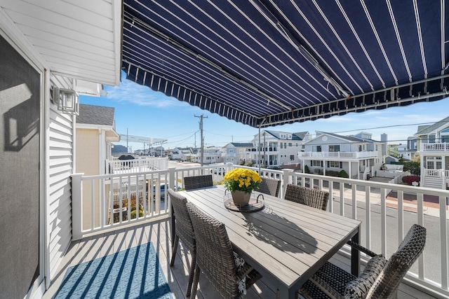 260 83rd St Unit 1, Stone Harbor, NJ 08247 - balcony featuring a residential view and outdoor dining area