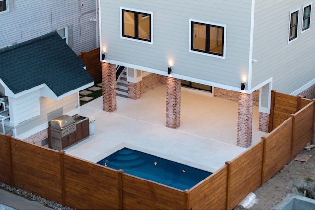 615 W Spruce Ave, North Wildwood, NJ 08260 - exterior space with a patio and a fenced backyard