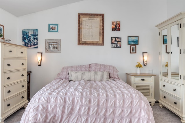 902 Ocean Dr Unit 302, Lower Township, NJ 08204 - carpeted bedroom featuring lofted ceiling