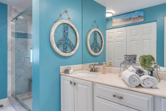 902 Ocean Dr Unit 302, Lower Township, NJ 08204 - full bathroom featuring a shower stall and vanity