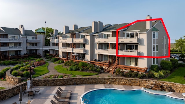 902 Ocean Dr Unit 302, Lower Township, NJ 08204 - swimming pool with a residential view and a patio
