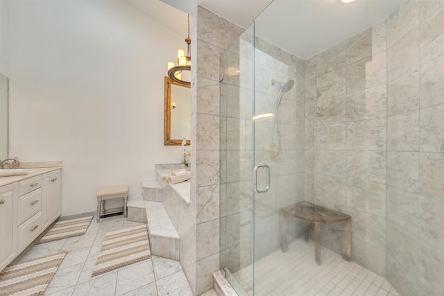902 Ocean Dr Unit 302, Lower Township, NJ 08204 - bathroom with vanity, a shower stall, and a tub