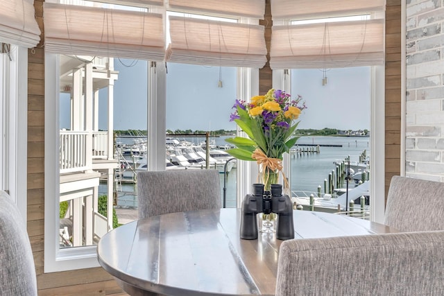 902 Ocean Dr Unit 302, Lower Township, NJ 08204 - dining space with a water view