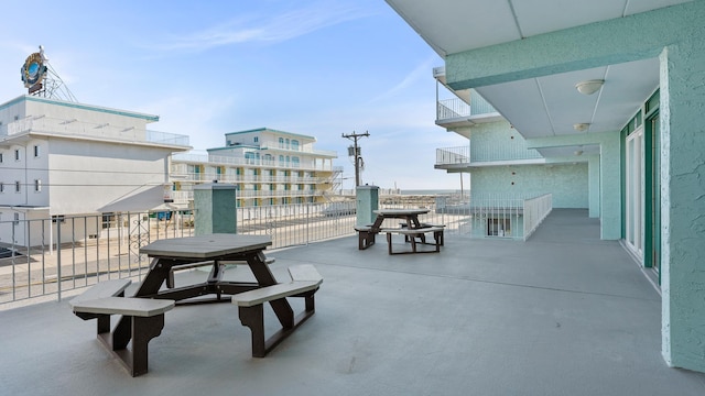 view of patio / terrace featuring a balcony