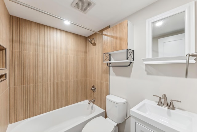 401 Ocean Ave Unit 202, North Wildwood, NJ 08251 - bathroom featuring toilet, bathtub / shower combination, and vanity