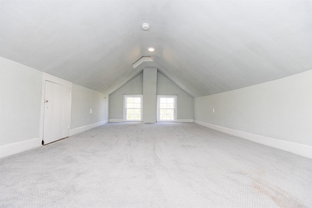 837 Seashore Rd, Lower Township, NJ 08204 - additional living space featuring baseboards, vaulted ceiling, and light carpet
