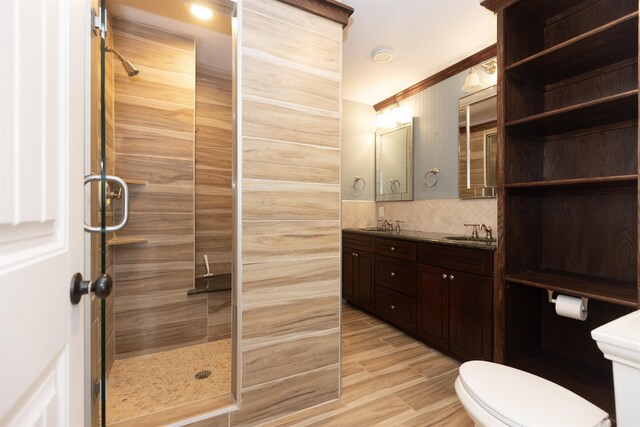 837 Seashore Rd, Lower Township, NJ 08204 - full bath featuring double vanity, toilet, tiled shower, and a sink