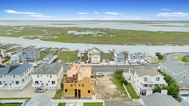 645 W Spruce Ave Unit Left, North Wildwood, NJ 08260 - aerial view of residential area with a nearby body of water