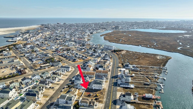 645 W Spruce Ave Unit Left, North Wildwood, NJ 08260 - aerial overview of property's location featuring a large body of water