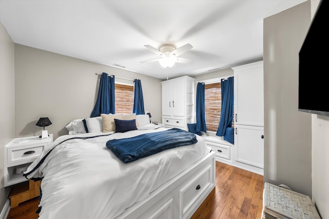 630 21st St Fl 2Nd, Avalon, NJ 08202 - bedroom featuring wood finished floors and a ceiling fan