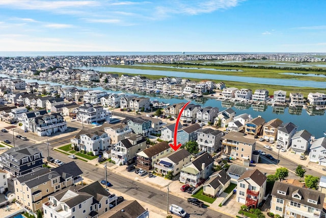 630 21st St Fl 2Nd, Avalon, NJ 08202 - aerial view of residential area featuring a nearby body of water