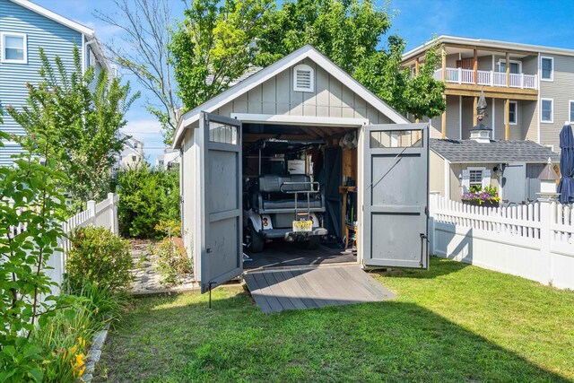 630 21st St Fl 2Nd, Avalon, NJ 08202 - view of shed with a fenced backyard
