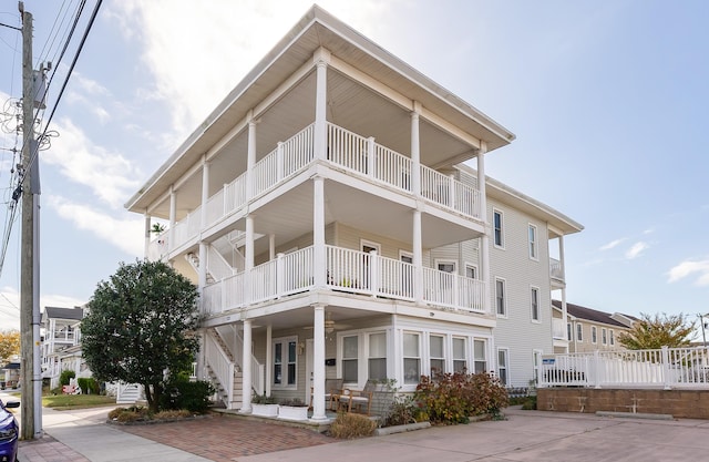 exterior space with a balcony