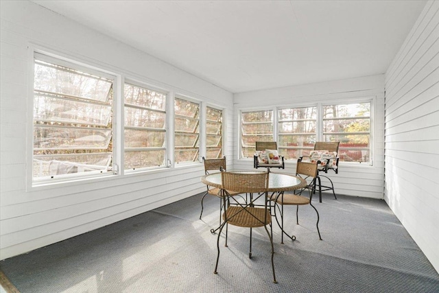 view of sunroom / solarium