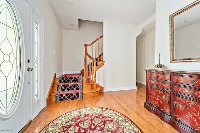 48 Cedar Meadow Dr, Cape May Court House, NJ 08210 - entrance foyer featuring baseboards, stairway, and wood finished floors