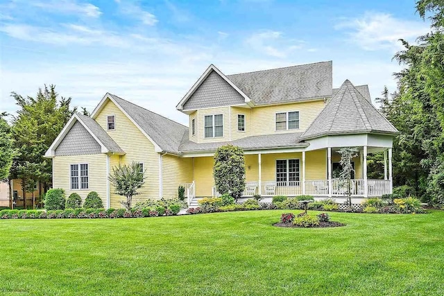 48 Cedar Meadow Dr, Cape May Court House, NJ 08210 - victorian house with a front yard and a porch