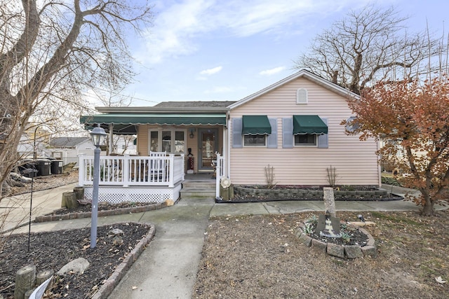 bungalow-style home featuring covered porch